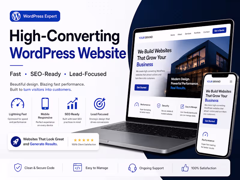 Cover image for High-Converting WordPress Website