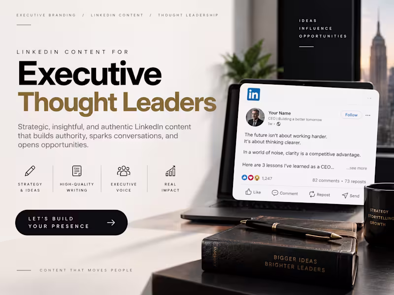 Cover image for LinkedIn Thought Leadership Content