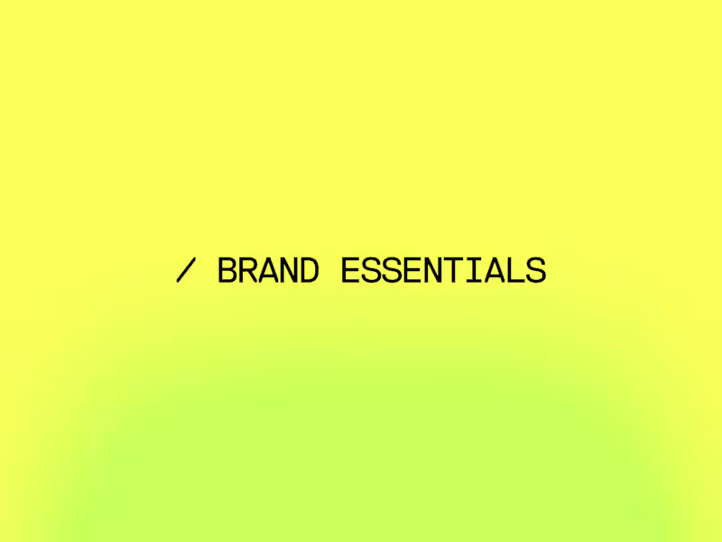 Cover image for / Brand Essentials