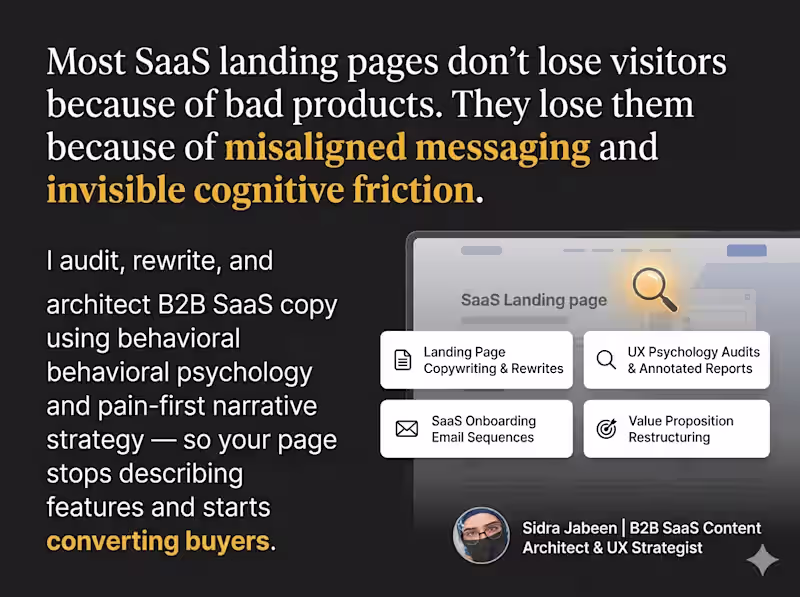 Cover image for B2B SaaS Copywriting & Landing Page Strategy