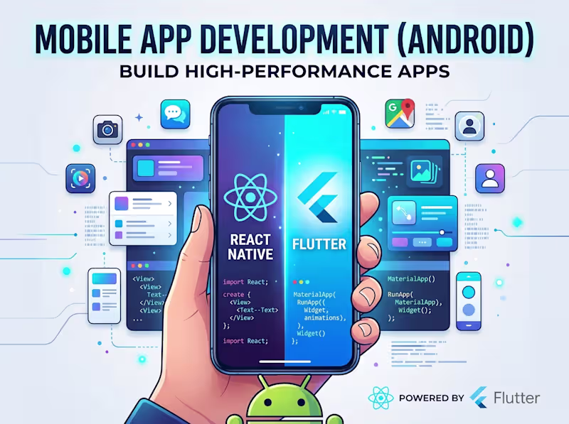 Cover image for Mobile App Development (ReactNative or Flutter)