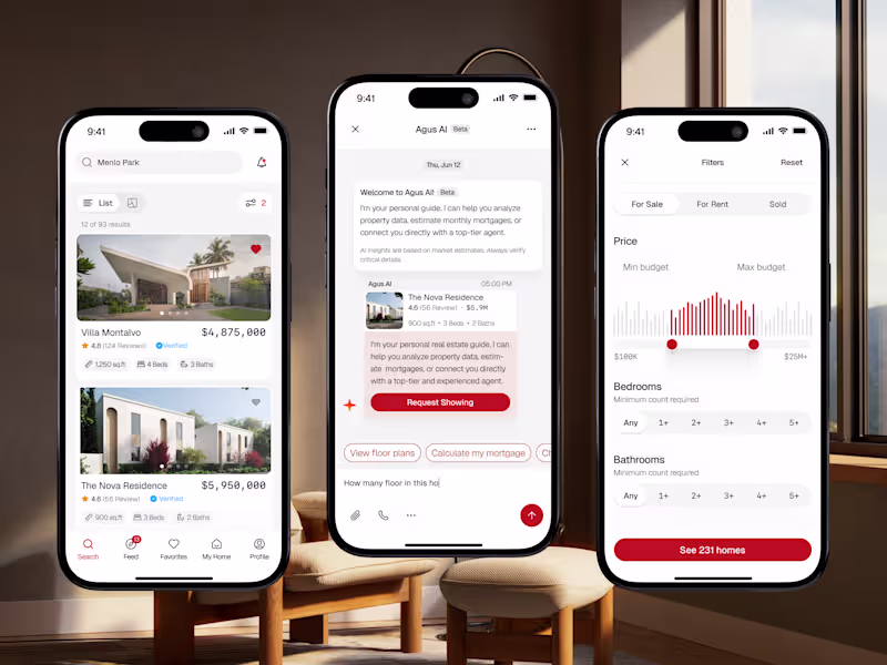 Cover image for Real Estate Mobile App Redesign