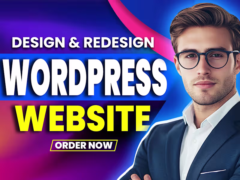 Cover image for I will design wordpress website development