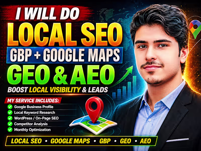 Cover image for I will do monthly local SEO, google maps, gbp, GEO and aeo