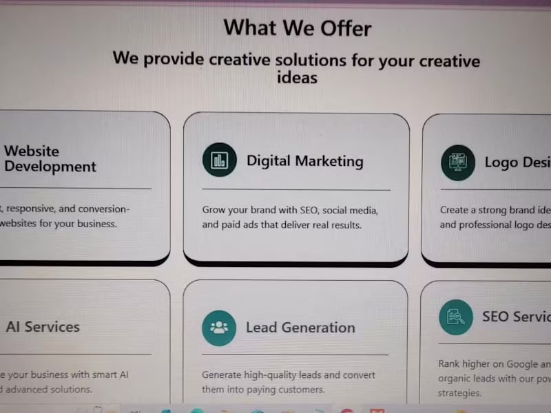 Cover image for Website Development We design and