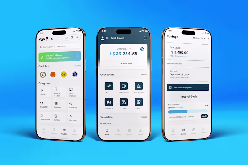 Cover image for MySusu - Mobile Money UX for Liberia 🇱🇷 Designed fintech d...