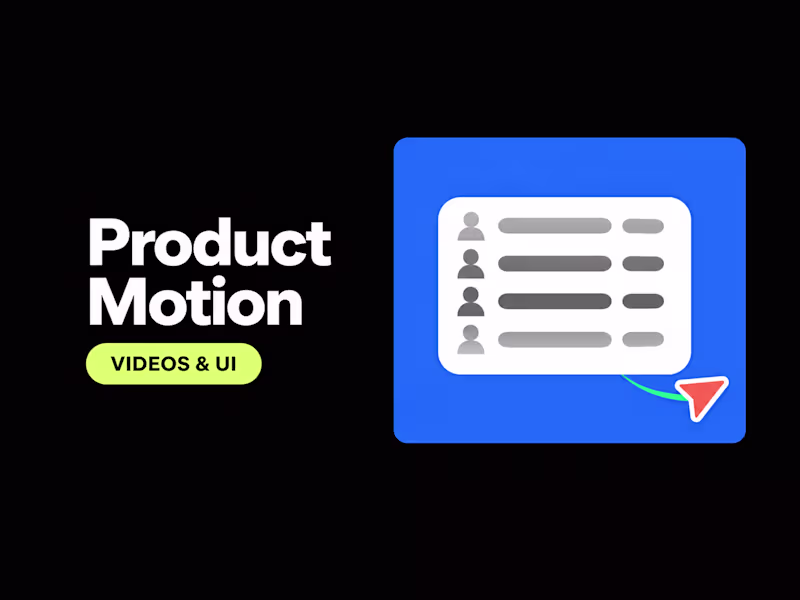 Cover image for Product Videos & UI Animation