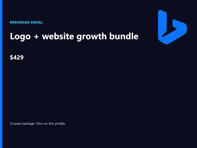 Cover image for Logo + website growth bundle