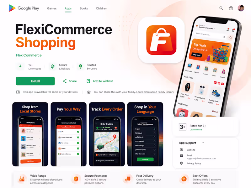 Cover image for FlexiCommerce Mobile Apps — Native