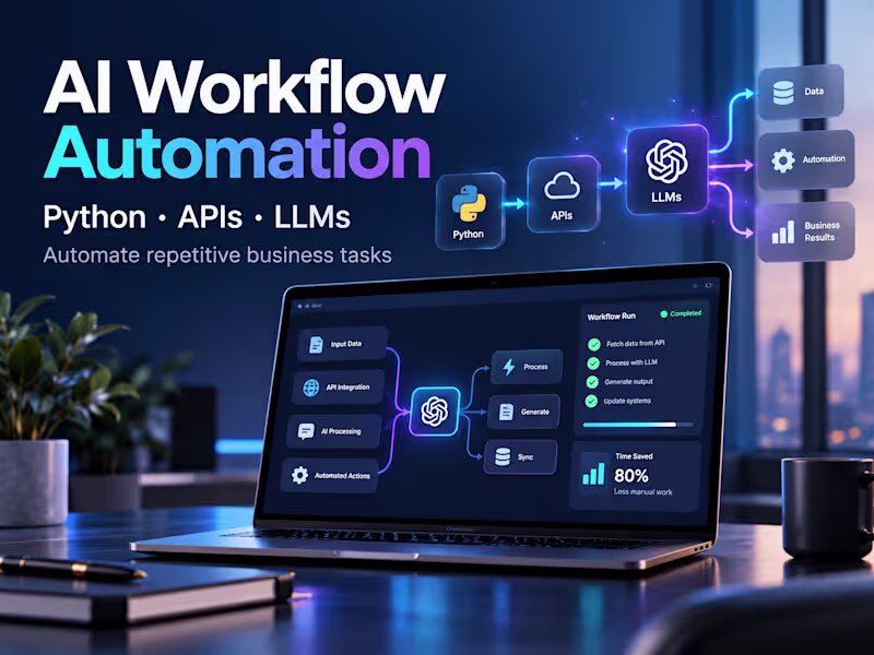 Cover image for AI Workflow Automation with Python & LLMs
