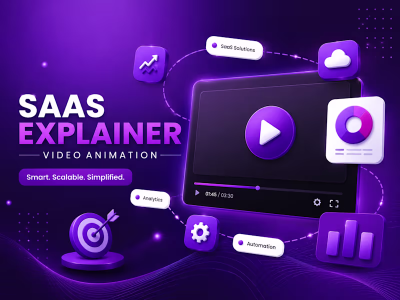 Cover image for SaaS Product Explainer Motion Video