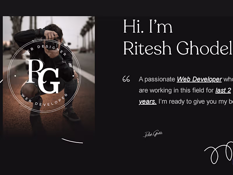Cover image for Ritesh Ghodela