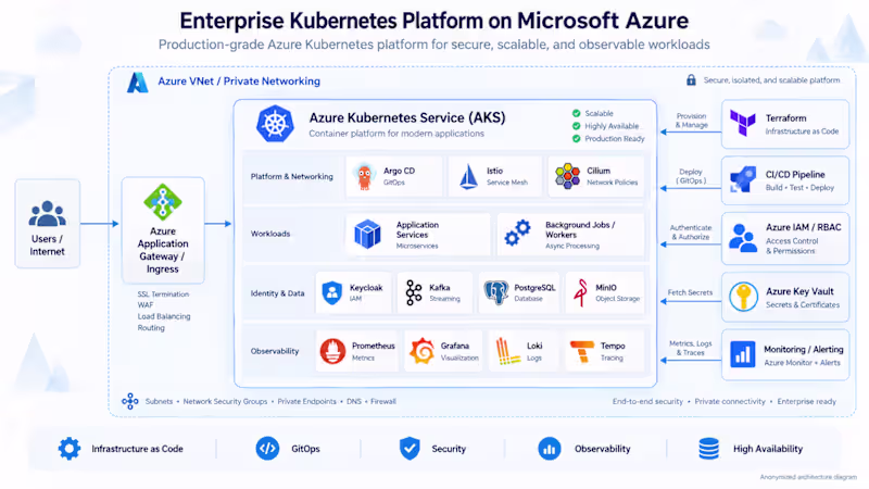 Cover image for Enterprise Kubernetes Platform on Microsoft Azure
