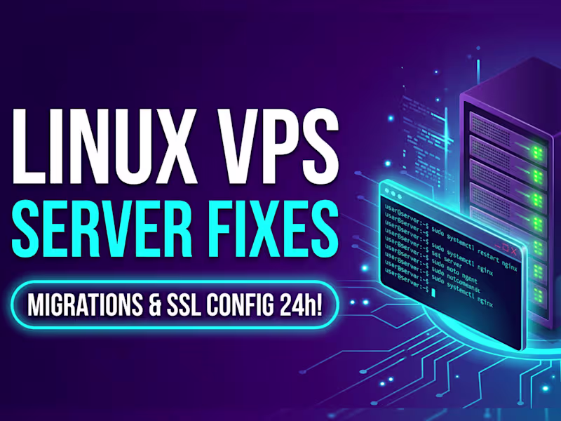 Cover image for Fix, Migrate, or Secure Your Linux VPS