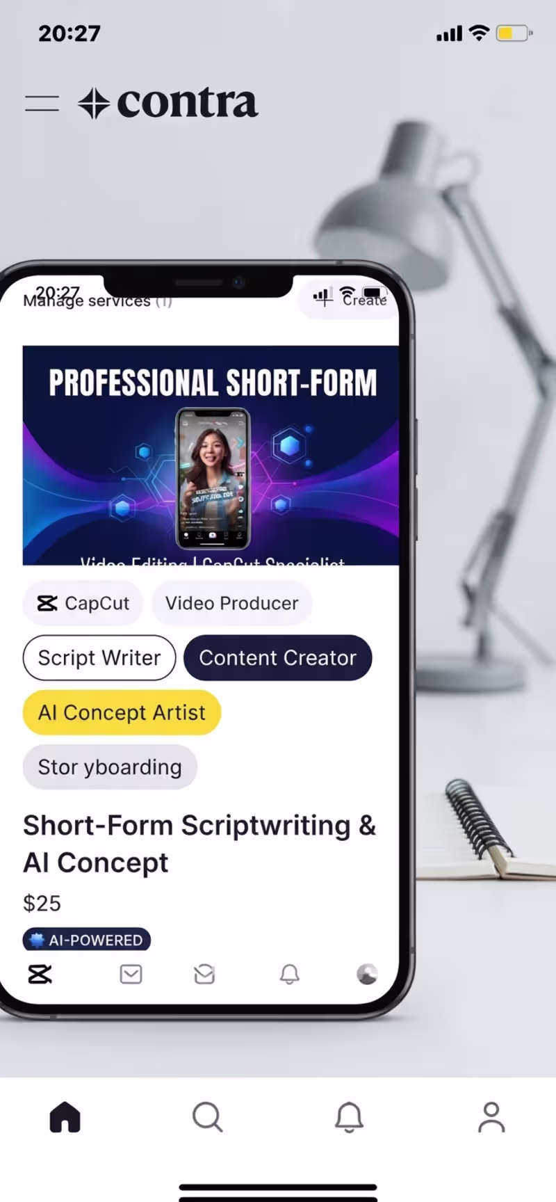 Cover image for Short-Form Scriptwriting & AI Concept
