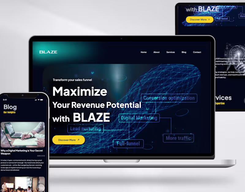 Cover image for Marketing Agency Website design & development