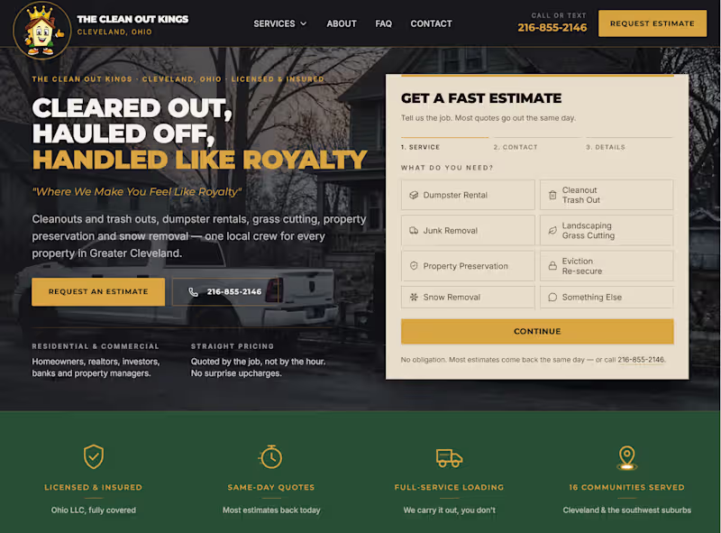 Cover image for Designed and built a conversion-focused