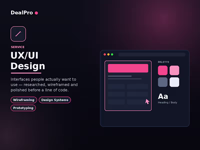 Cover image for UX/UI Design