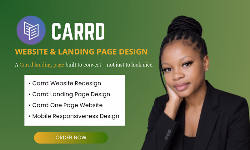 Cover image for Carrd Website & Landing Page Design