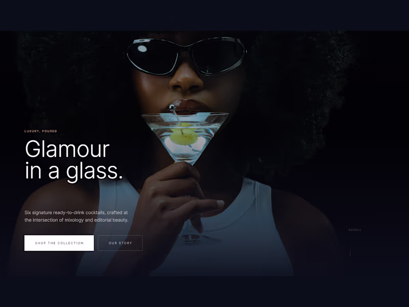 Cover image for Nacrée — Luxury Cocktail Brand Website