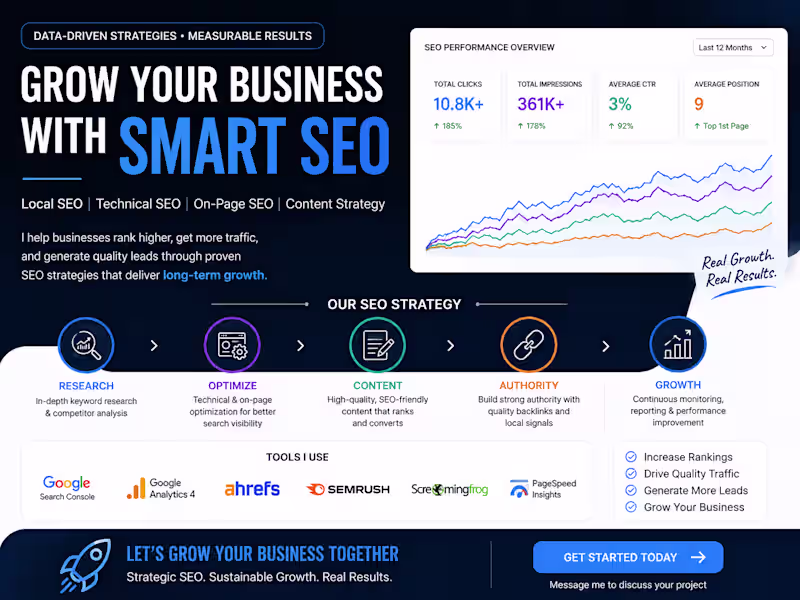 Cover image for Local SEO & Technical SEO for Sustainable Organic Growth