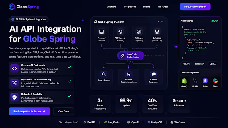 Cover image for Designed and developed scalable AI-powered