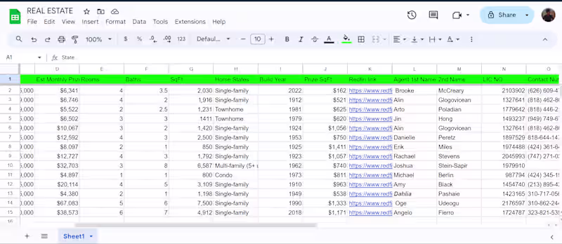 Cover image for I find real estate data doing cold calling and appointment s...