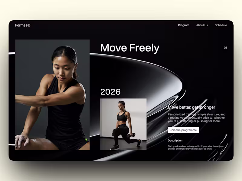 Cover image for Formes Fitness Landing Page Development