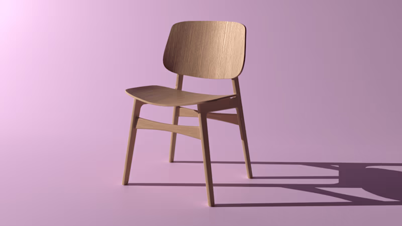 Cover image for Wooden Chair 3D Model