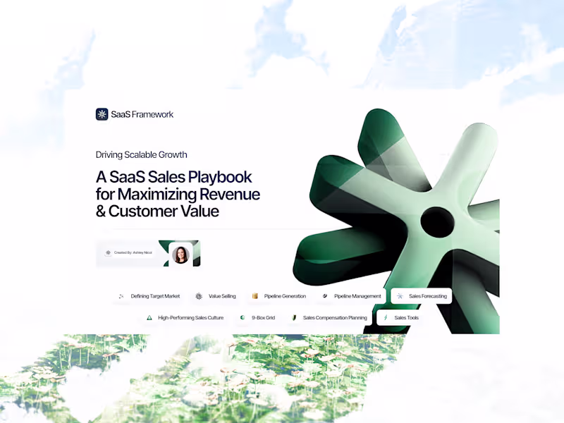Cover image for Branded Sales Enablement & Pitch Deck: SaaS Framework