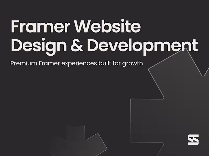 Cover image for Framer Website Design & Development
