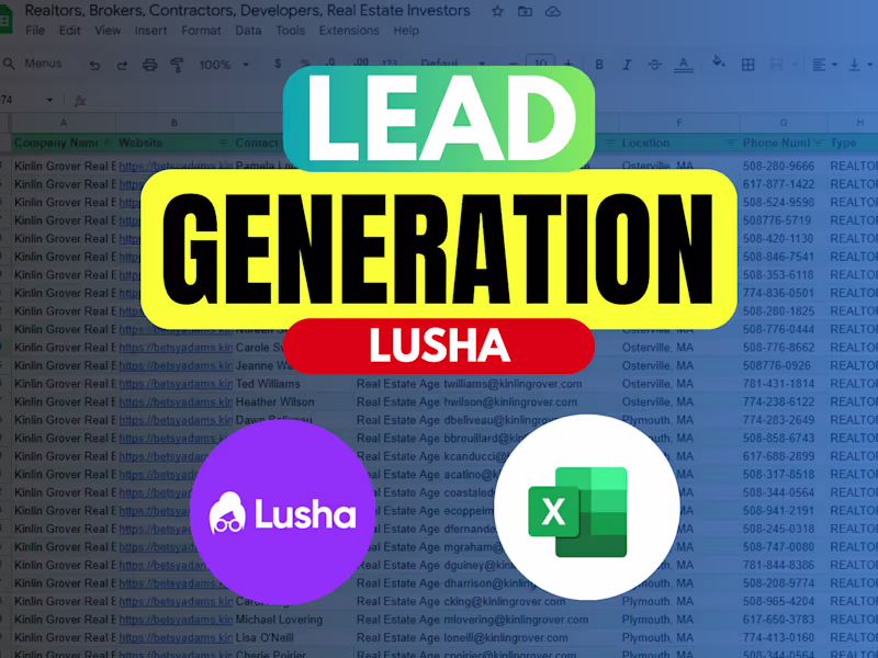 Cover image for B2B lead generation and list building using Lusha