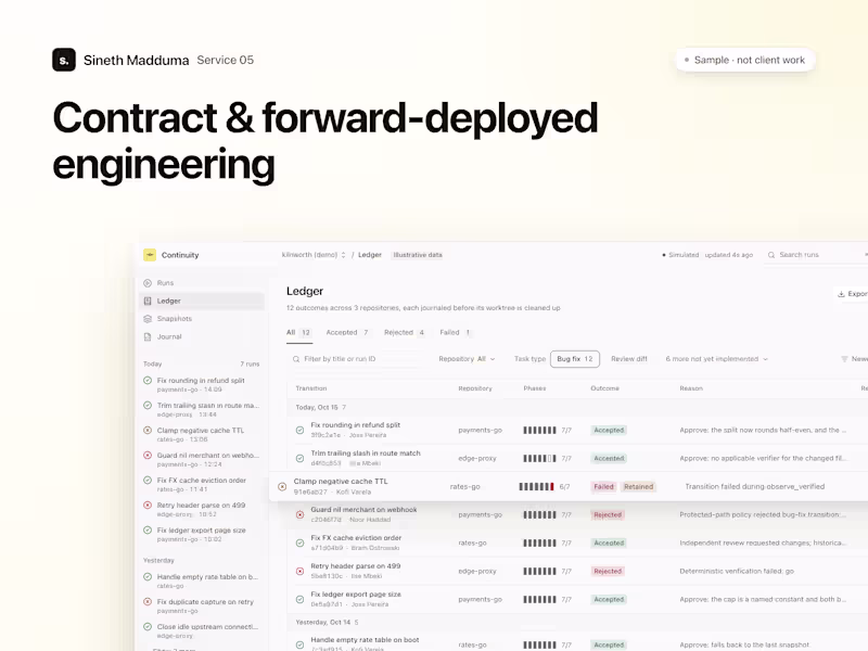 Cover image for Contract & Forward-Deployed Engineering