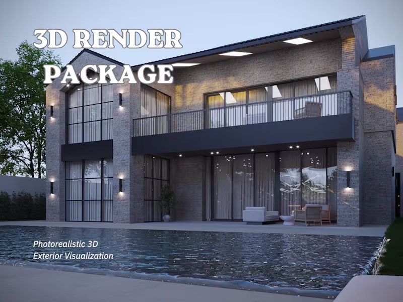Cover image for Photorealistic 3D Exterior Visualization & Architectural Concept