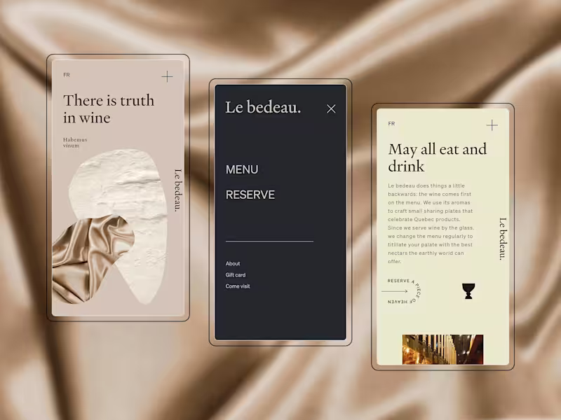 Cover image for LE BEDEAU | Web design