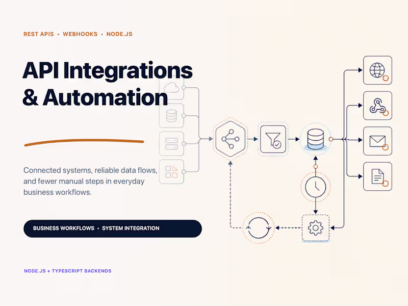 Cover image for API Integrations and Business Process Automation