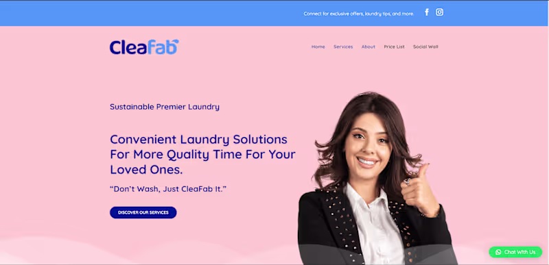 Cover image for Cleafab - WordPress Website