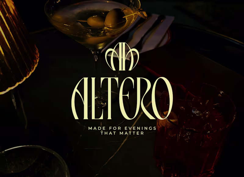 Cover image for ALTERO — Fine Dining Restaurant Brand Identity