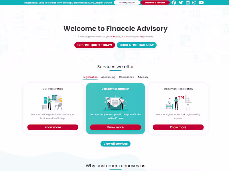Cover image for Custom website for an accounting firm