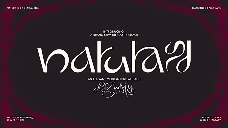 Cover image for  Natura ID - Elegant Modern Display Sans Typeface/Font
