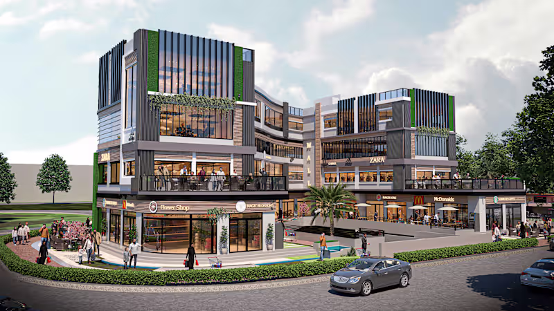 Cover image for A contemporary mixed-use mall designed