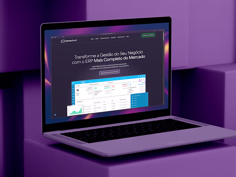 Cover image for Nexuscloud Landing Page Design