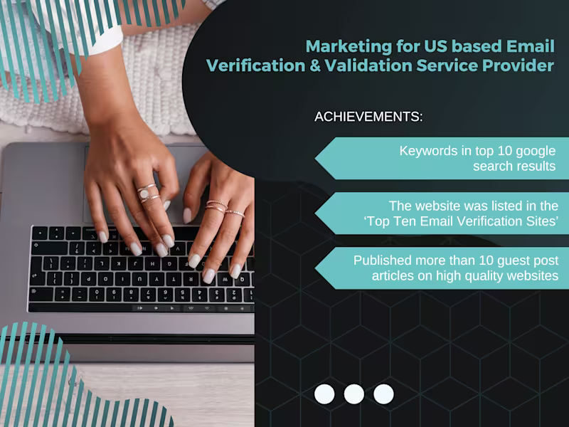 Cover image for US based Email Verification Service Provider: Marketing