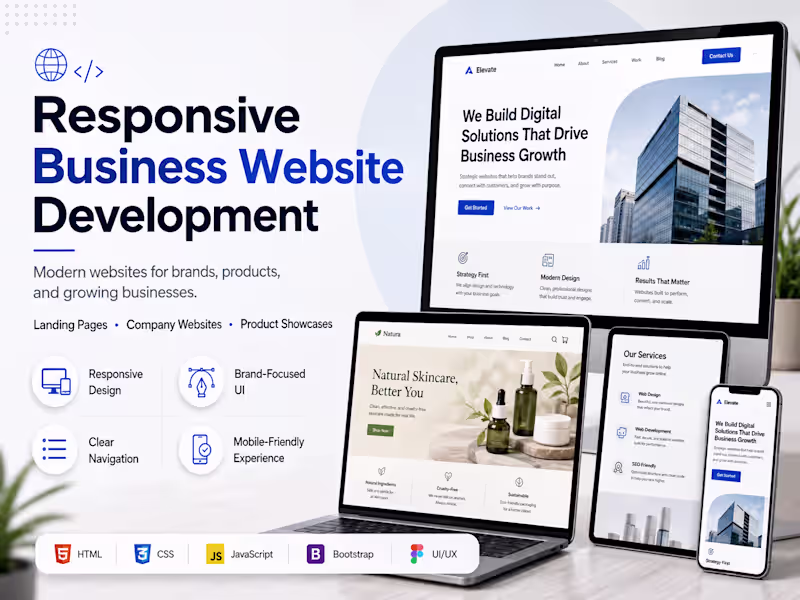 Cover image for Responsive Business Website Development