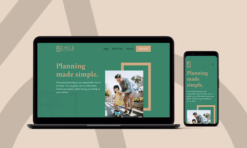 Cover image for Cycle Financial Planning: Brand Identity and Web Design