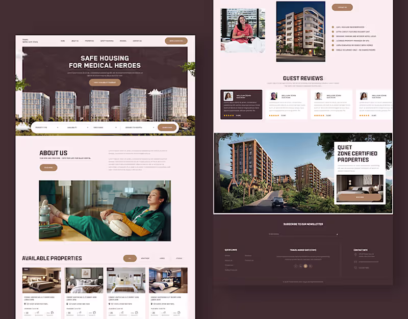 Cover image for UI/UX Website Design – Custom Homepage Mockup