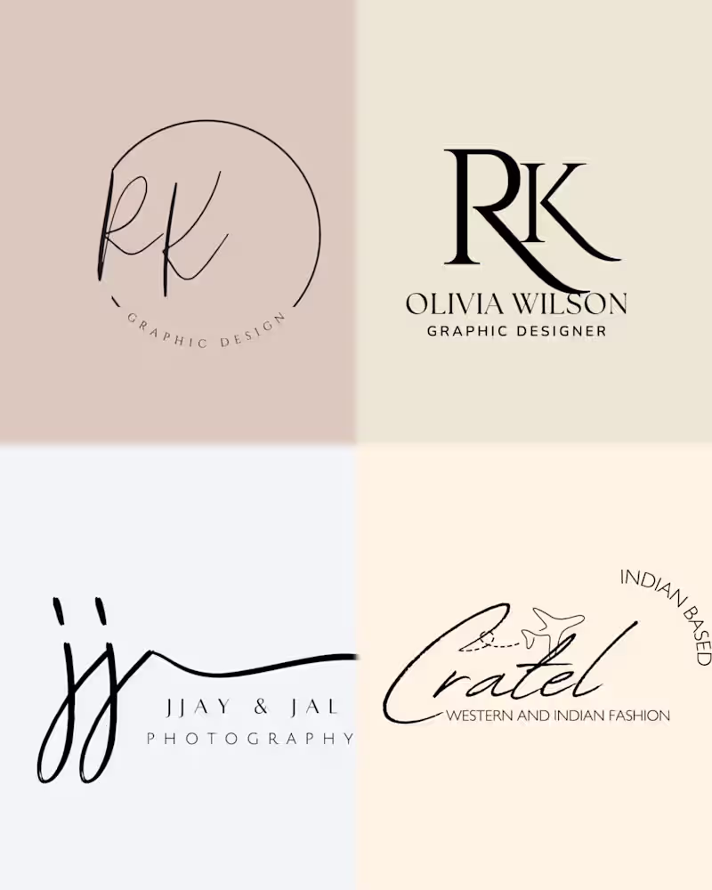Cover image for Custom Monogram & Signature Logo Design