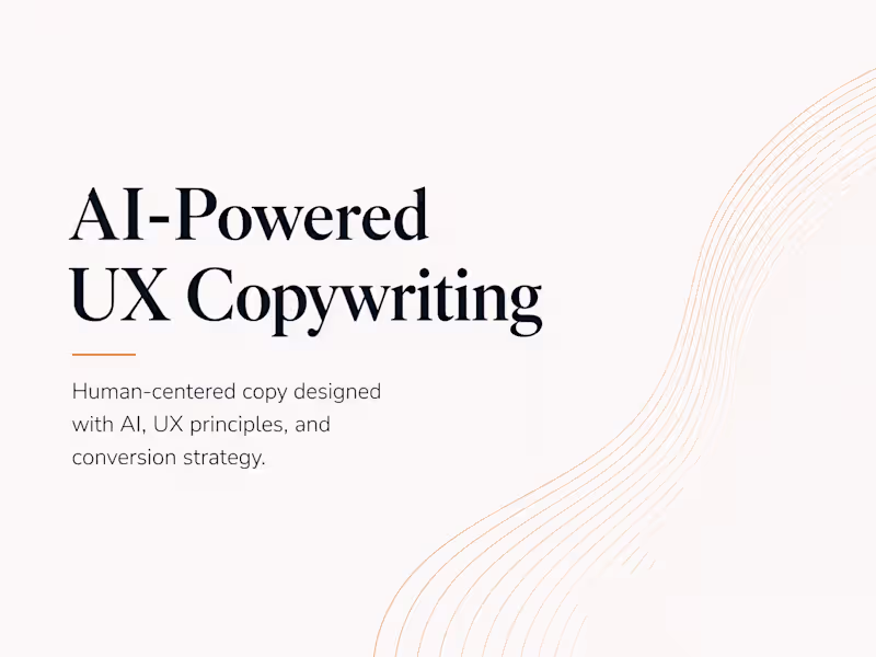 Cover image for AI-Powered UX Copywriting