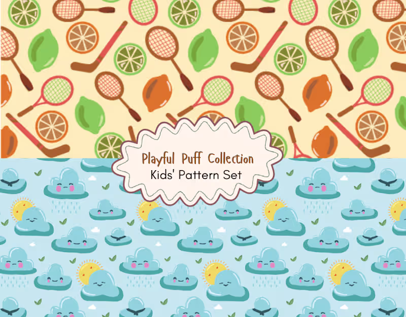 Cover image for Playful Puff Collection - Kids' Pattern Design