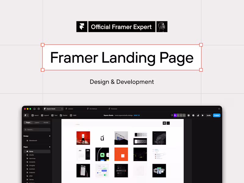 Cover image for Framer Landing Page